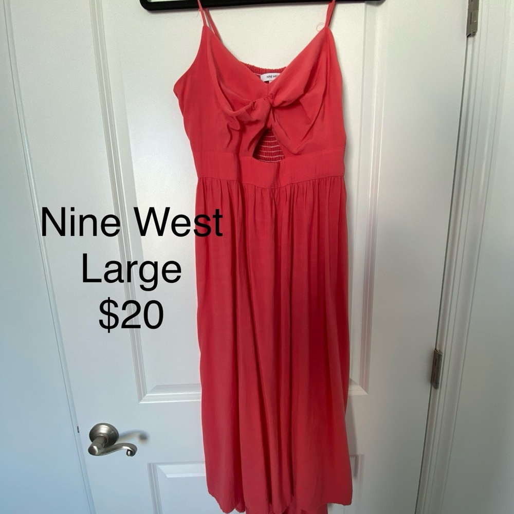 Nine West Pink Midi Dress